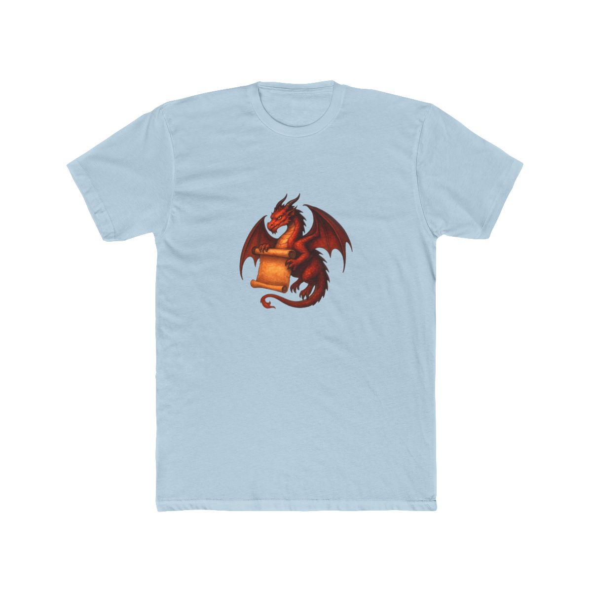 Dungeon Dragon Papyrus Scroll Fantasy T-Shirt - alternate angle 5, merchandise