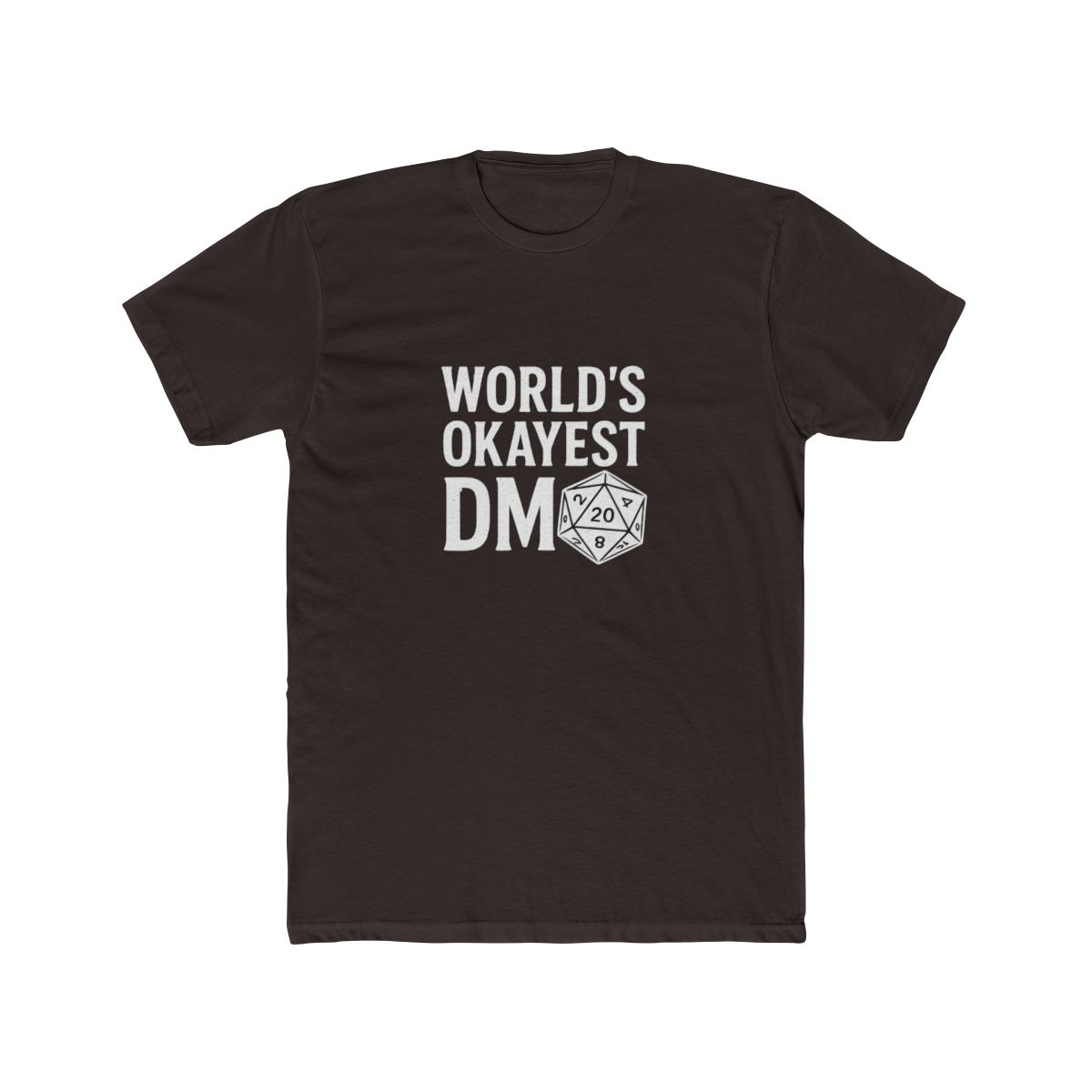 World's Okayest DM D20 Dice D&D T-Shirt - Official t-shirts merchandise