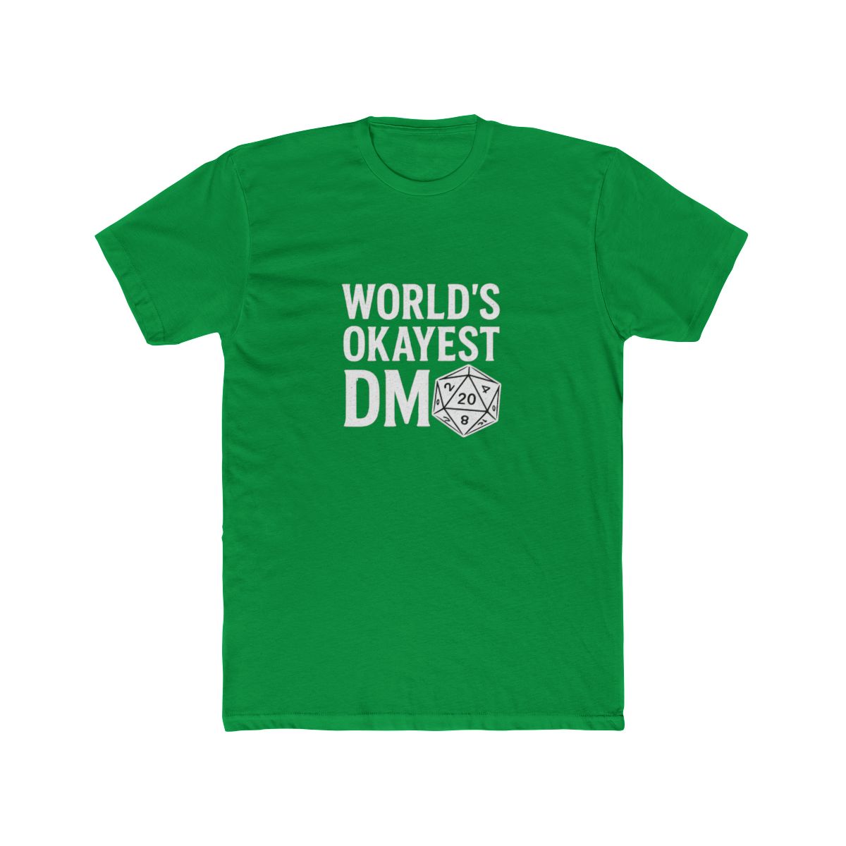 World's Okayest DM D20 Dice D&D T-Shirt - alternate angle 4, merchandise