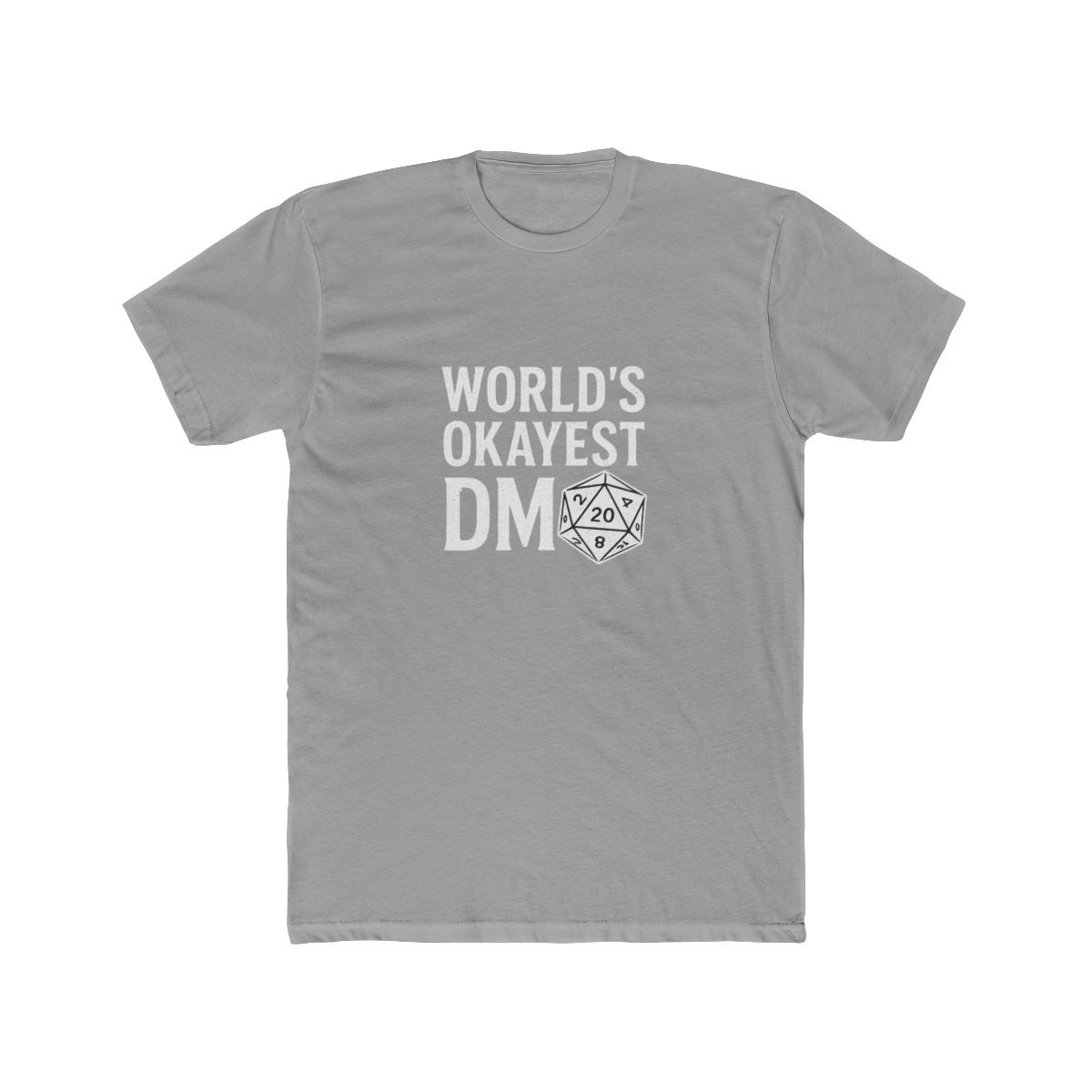 World's Okayest DM D20 Dice D&D T-Shirt - alternate angle 2, merchandise