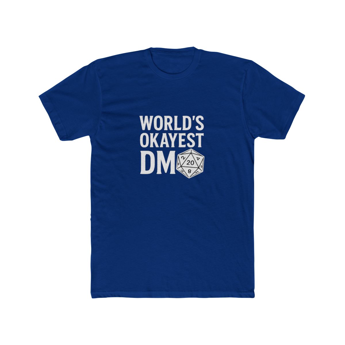World's Okayest DM D20 Dice D&D T-Shirt - alternate angle 5, merchandise