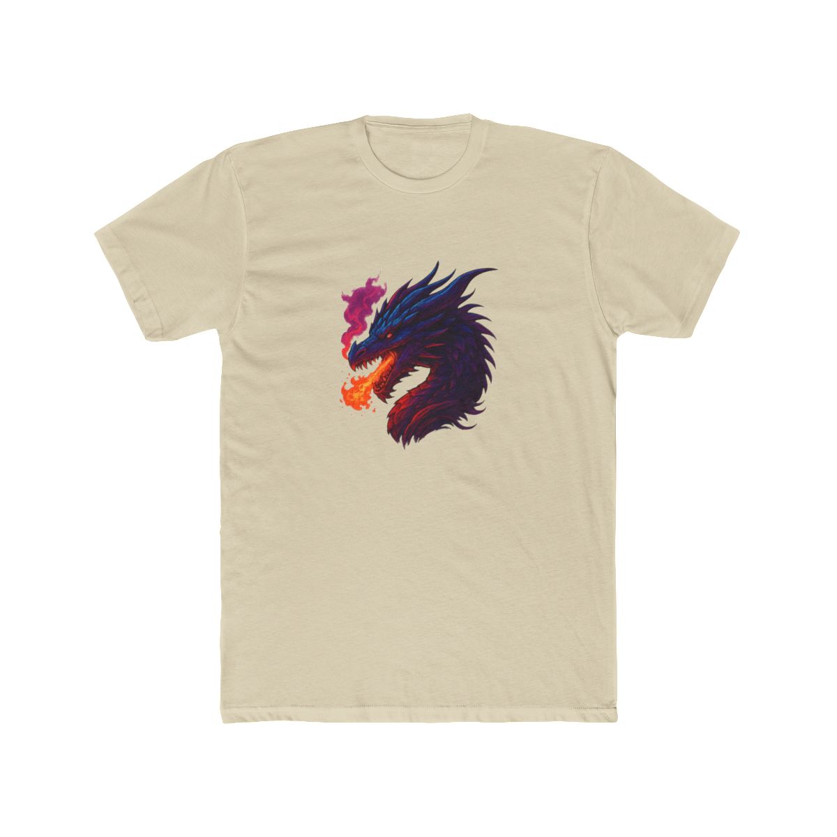 Fire-Breathing Dragon Fantasy Art T-Shirt - alternate angle 4, merchandise