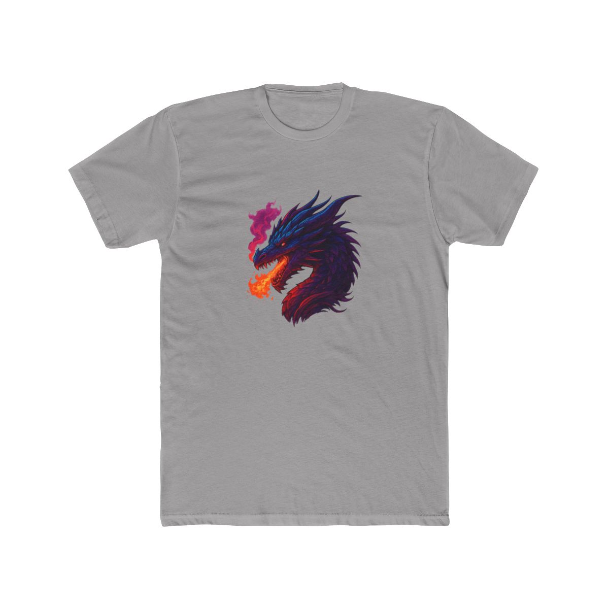 Fire-Breathing Dragon Fantasy Art T-Shirt - alternate angle 4, merchandise