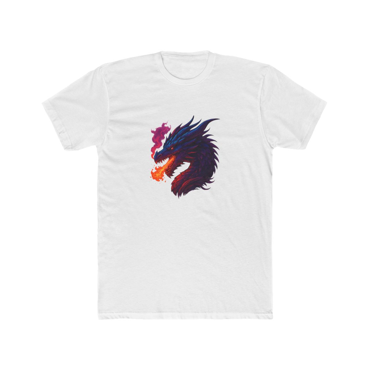 Fire-Breathing Dragon Fantasy Art T-Shirt - alternate angle 3, merchandise