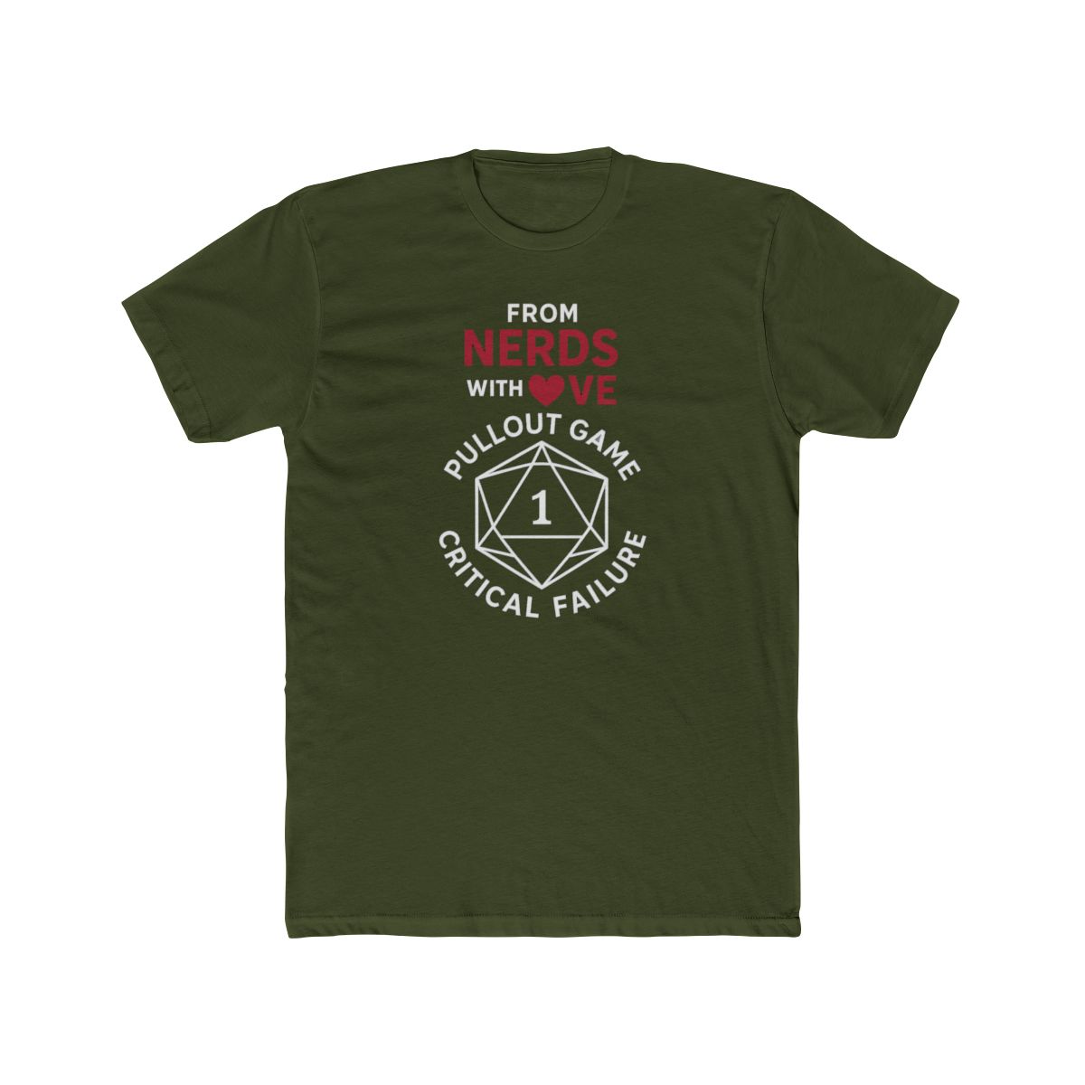 Nat 1 Pullout Fail D20 | DND Shirt, Critical Failure Tee, Gamer Gift - alternate angle 4, merchandise