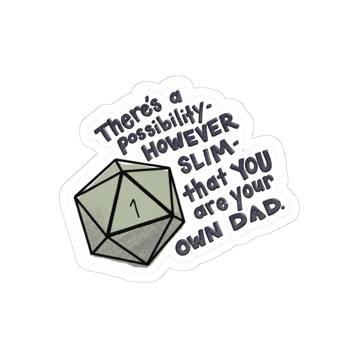 Gorgug Critical Dad? Funny D&D Sticker | TTRPG Parent Decal