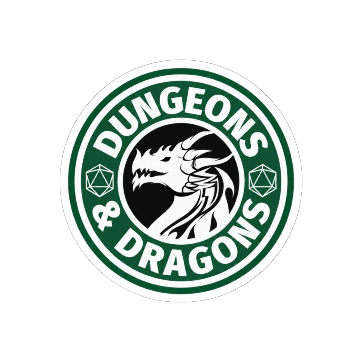 Dungeons & Dragons Logo Sticker | Iconic RPG Vinyl Decal - alternate angle 1, merchandise