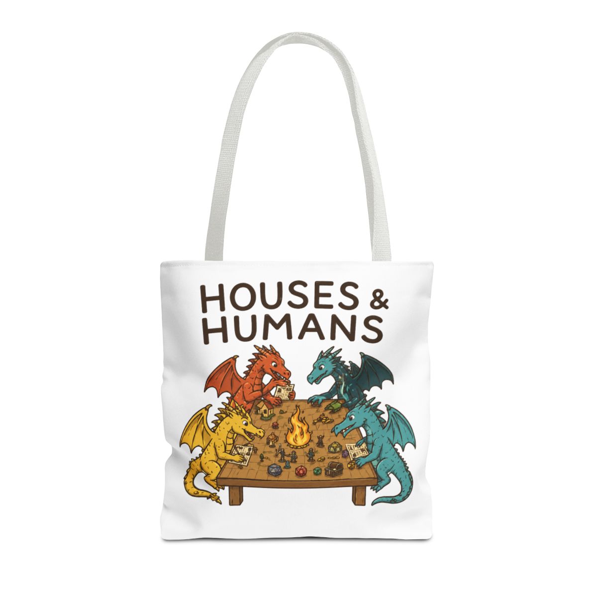 Fantasy Dragon Parody Bags | Funny Tabletop RPG Gamer Reusable Bag - alternate angle 3, merchandise