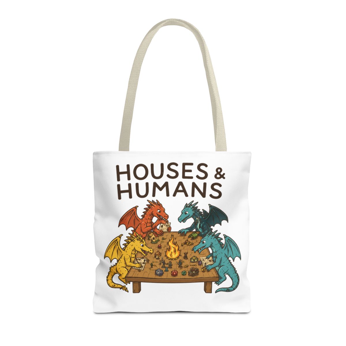 Fantasy Dragon Parody Bags | Funny Tabletop RPG Gamer Reusable Bag - alternate angle 5, merchandise