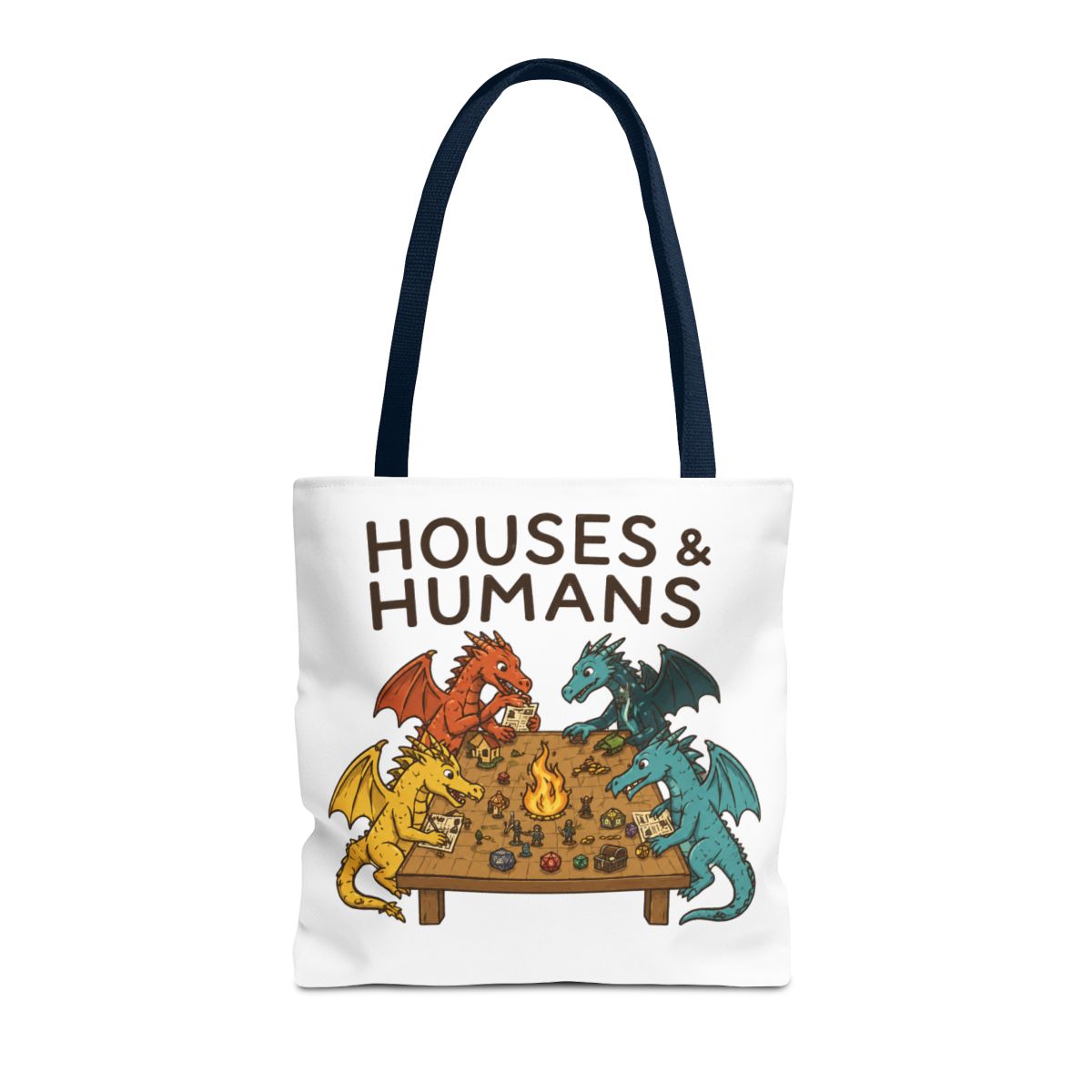 Fantasy Dragon Parody Bags | Funny Tabletop RPG Gamer Reusable Bag - alternate angle 2, merchandise