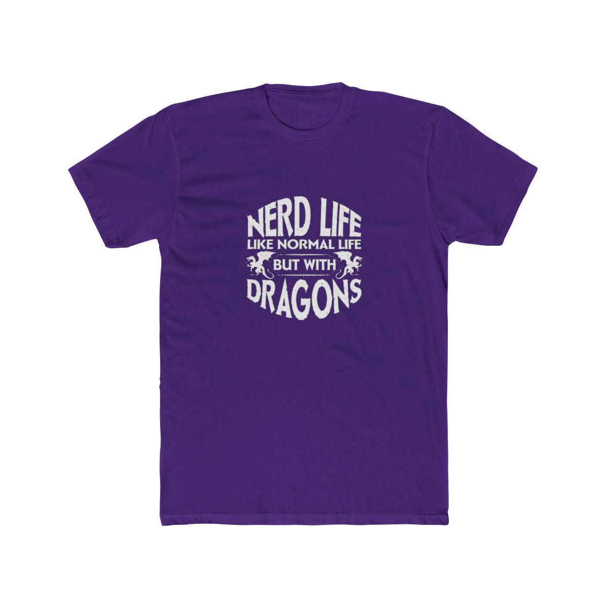 Nerd Life Like Normal Life But With Dragons Funny T Shirt - Geek Gift - alternate angle 5, merchandise