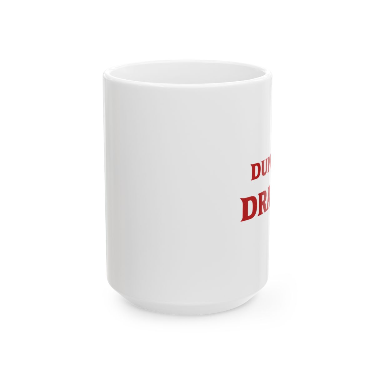 Retro Dungeon Dragon Mug - RPG Gamer Coffee Cup - alternate angle 2, merchandise