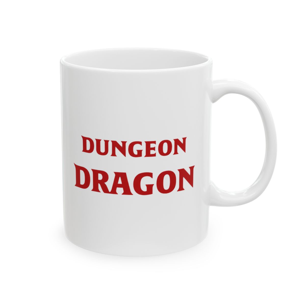 Retro Dungeon Dragon Mug - RPG Gamer Coffee Cup