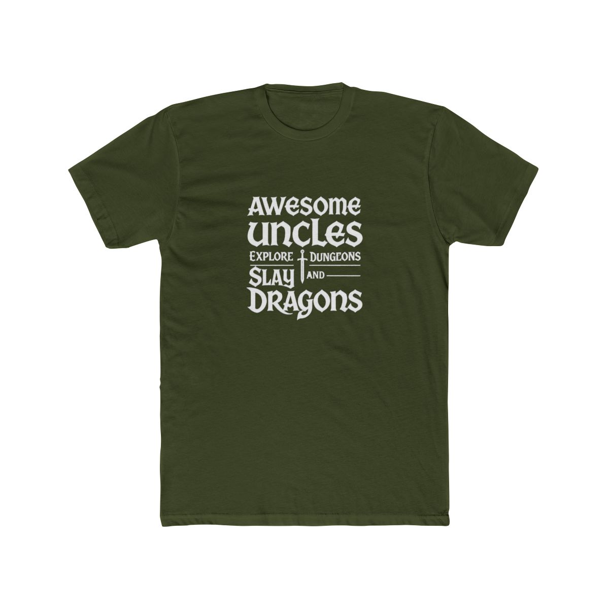 Awesome Uncles Explore Dungeons Dragons Slay T Shirt - D&D Gamer Gift - alternate angle 2, merchandise