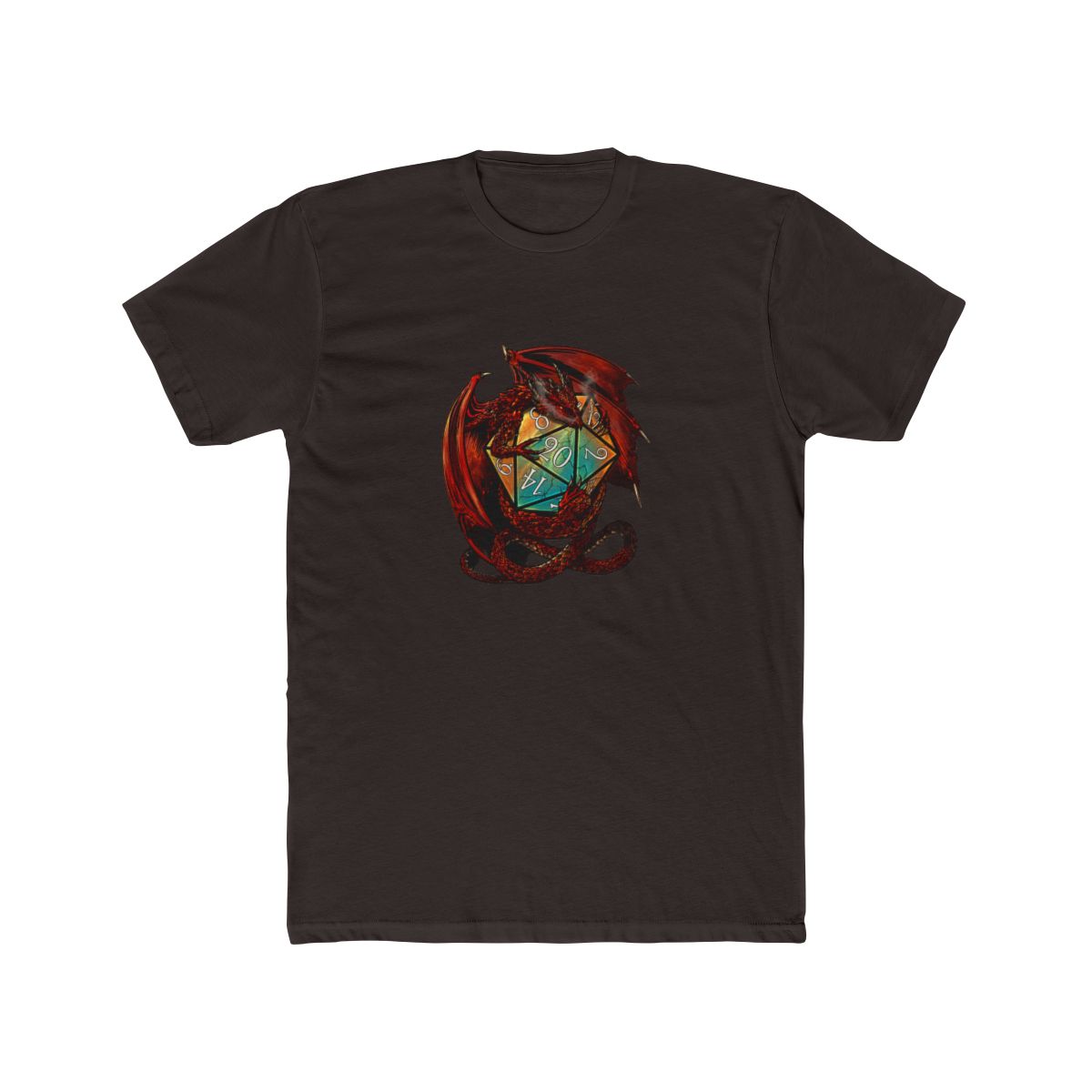Red Dragon Dice Fantasy T Shirt - D&D Gamer Gift - alternate angle 2, merchandise
