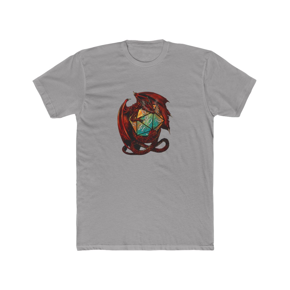 Red Dragon Dice Fantasy T Shirt - D&D Gamer Gift - alternate angle 4, merchandise