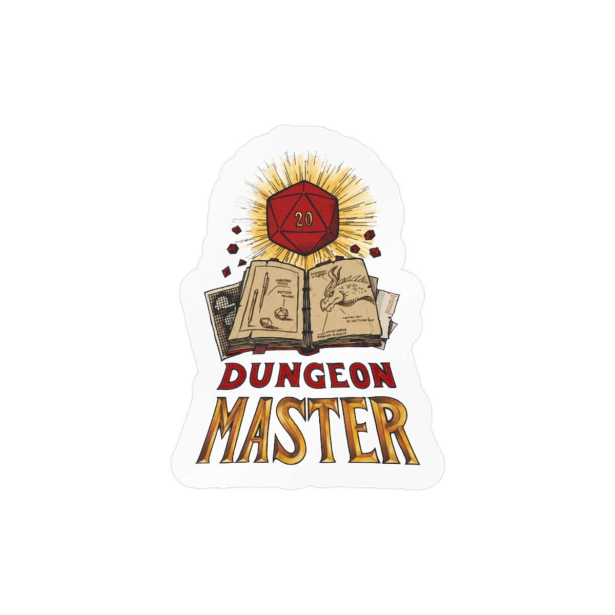 Dungeon Master Sticker | Bold Gaming Vinyl Decal