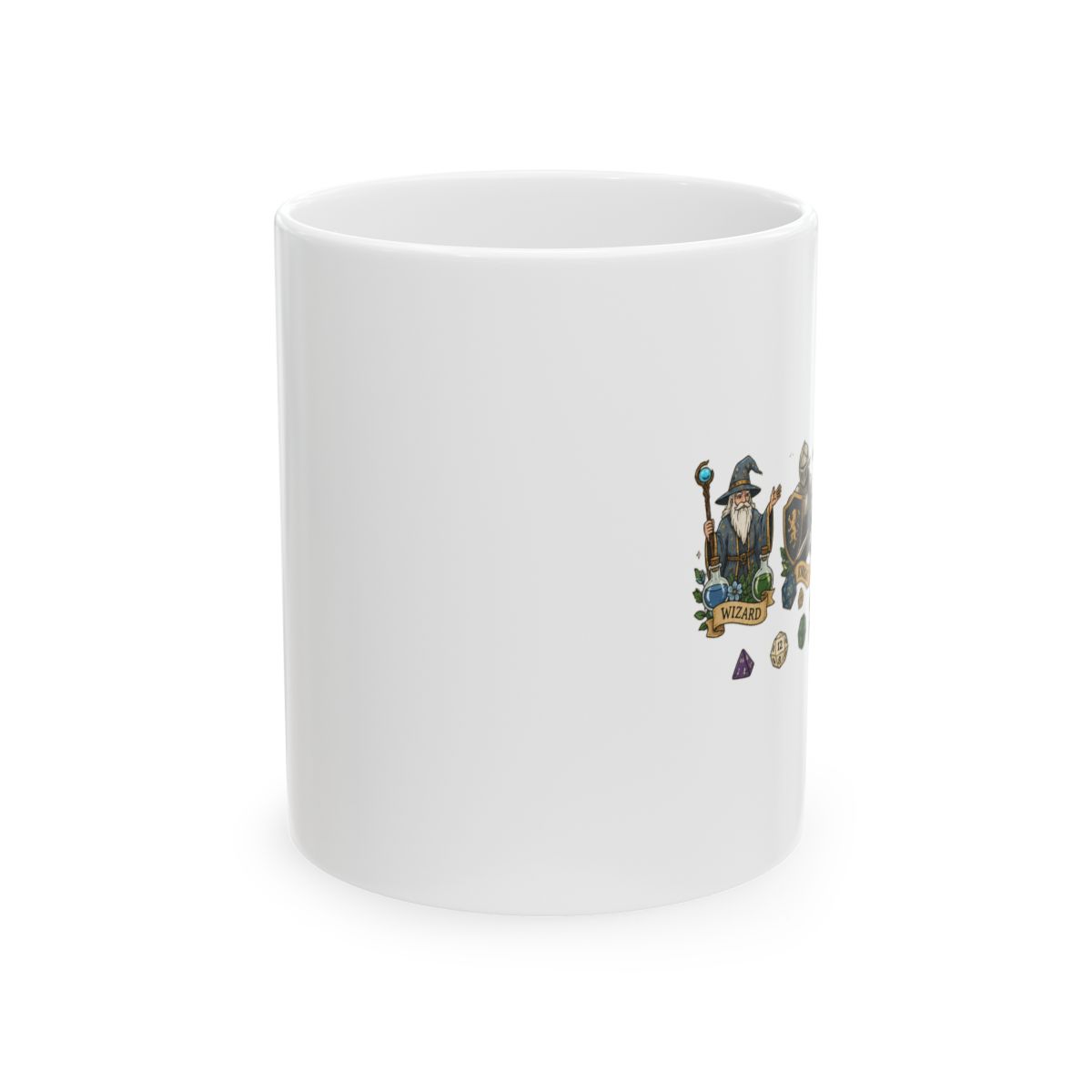 Dungeons and Dragons Class Dice Designs Soup Mug - alternate angle 1, merchandise