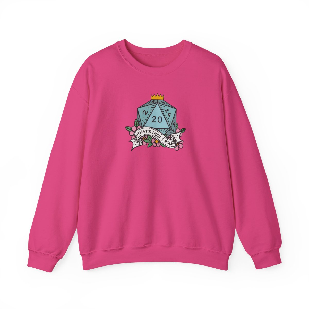 D&D 'Well Sh*t / That's How I Roll' D20 Sweatshirt - alternate angle 4, merchandise