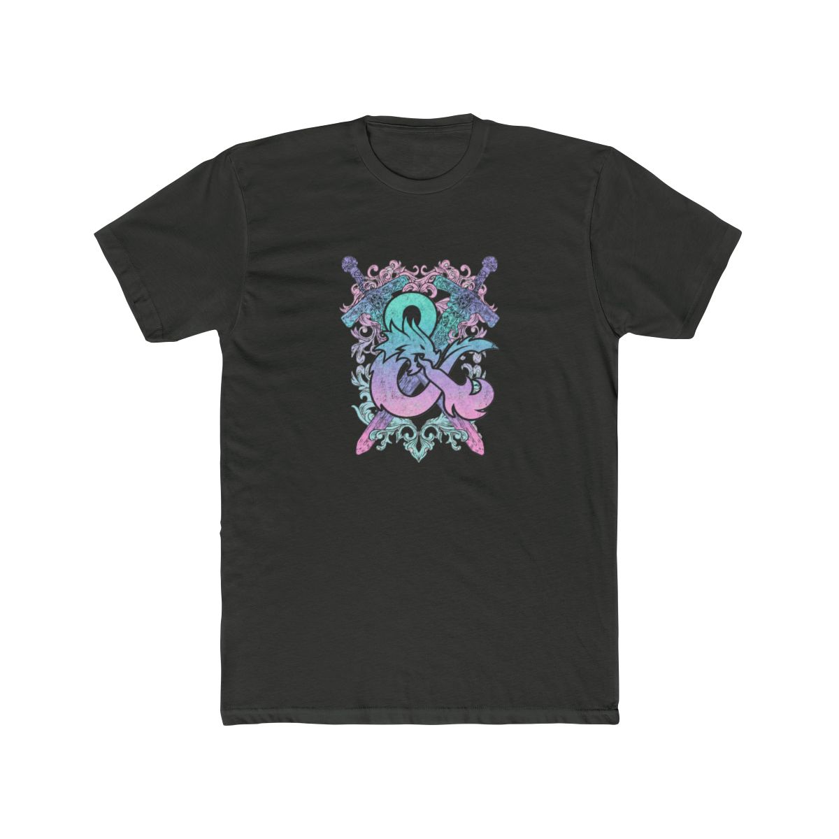 Dungeons & Dragons Pastel Rainbow Logo T Shirt - alternate angle 3, merchandise