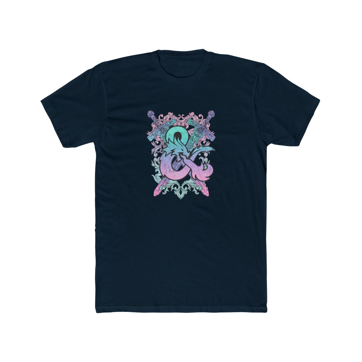 Dungeons & Dragons Pastel Rainbow Logo T Shirt - alternate angle 5, merchandise