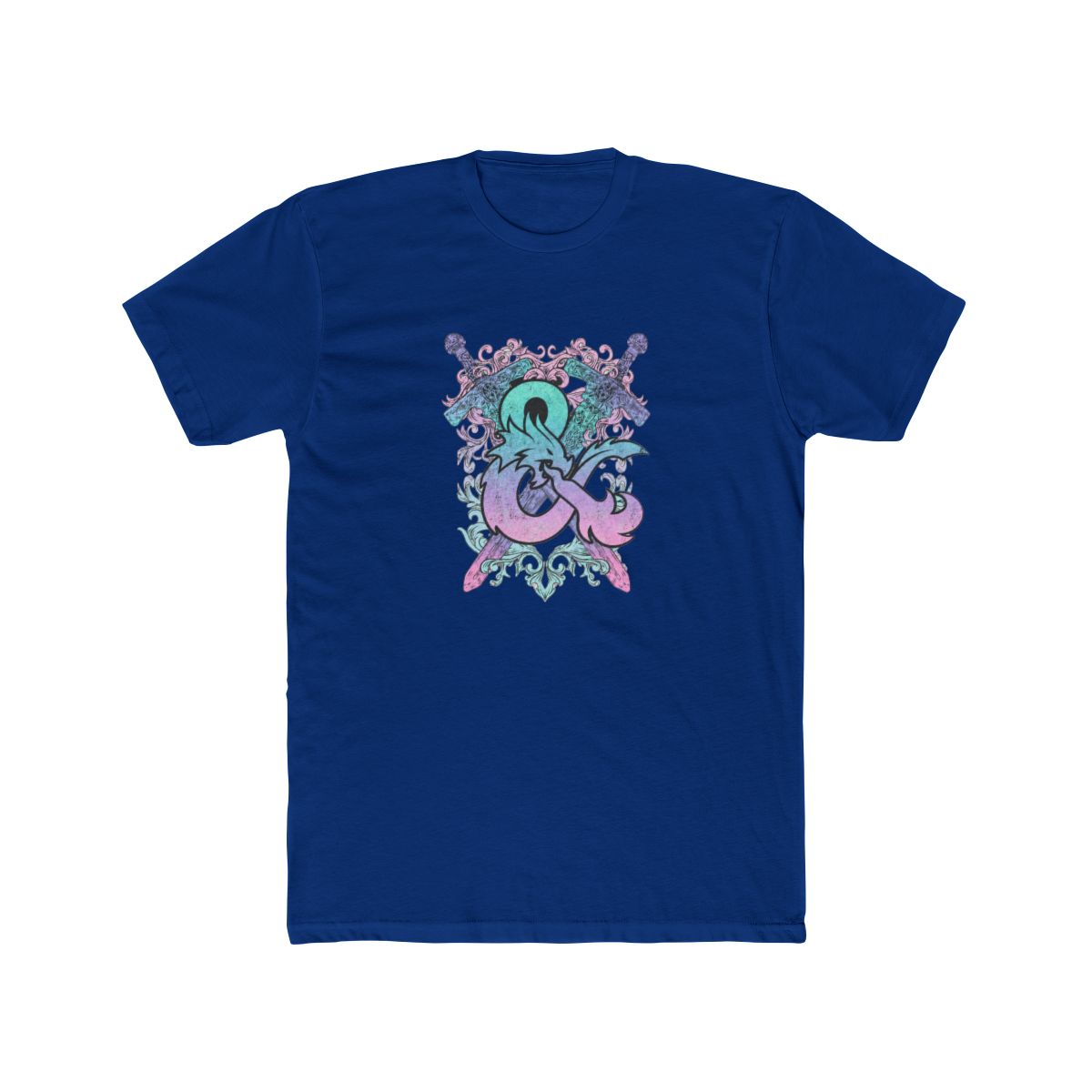 Dungeons & Dragons Pastel Rainbow Logo T Shirt - alternate angle 4, merchandise